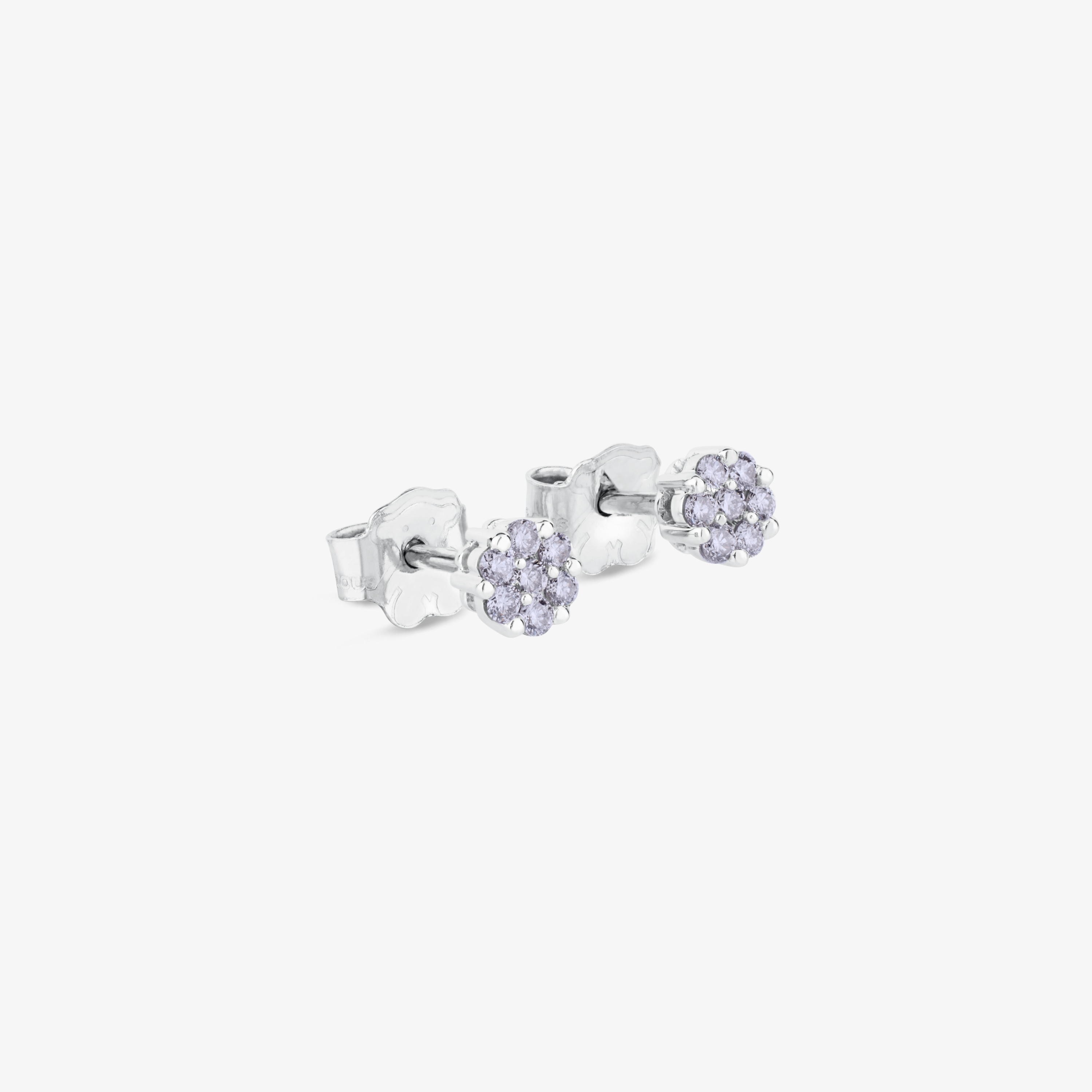 18K solid gold TOUS Diamonds Earrings with 0.18ct Diamonds