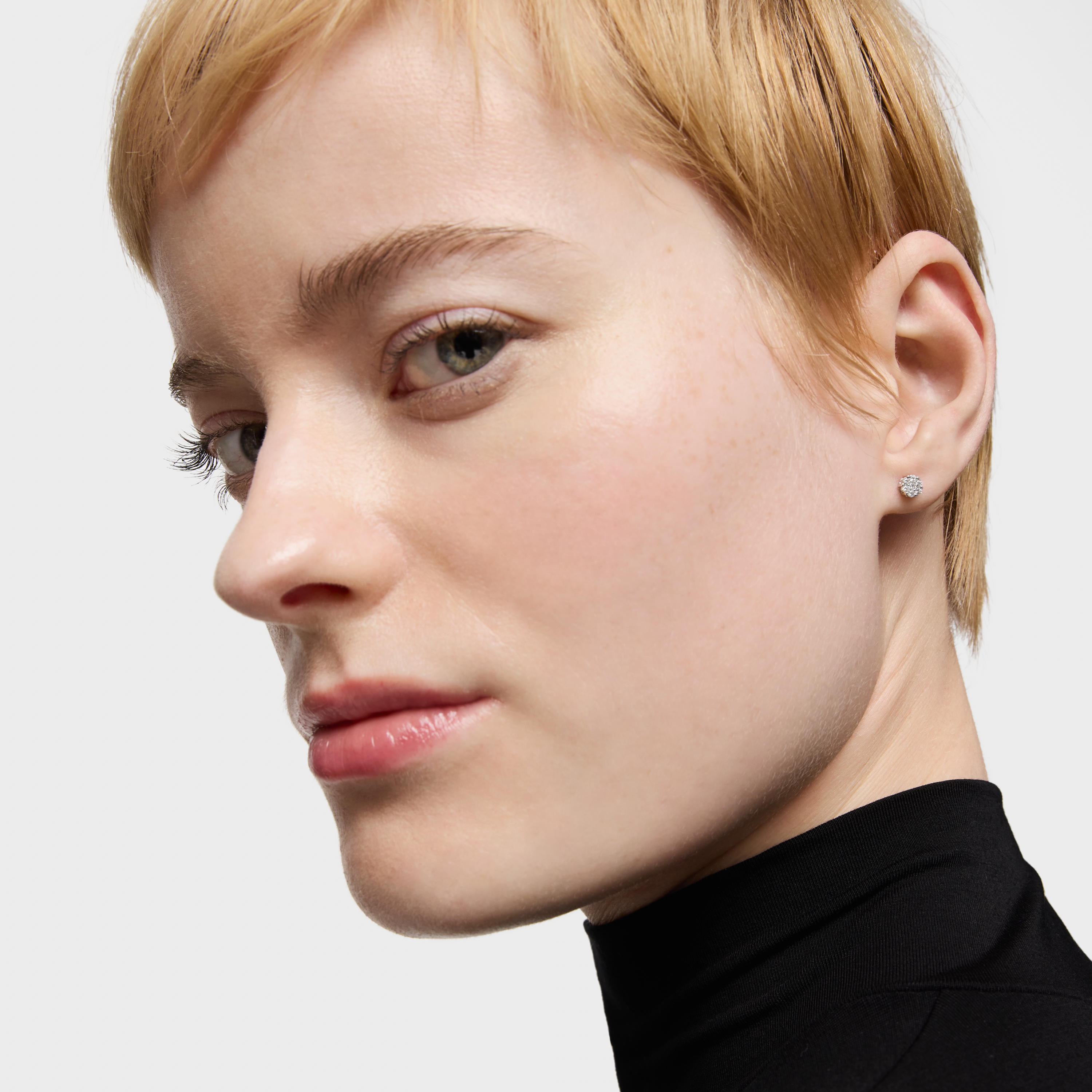 18K solid gold TOUS Diamonds Earrings with 0.18ct Diamonds