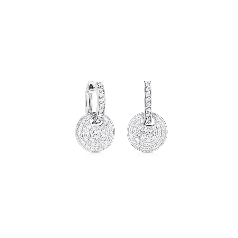 Pendientes aro TOUS Diamonds de Oro blanco  con Diamantes