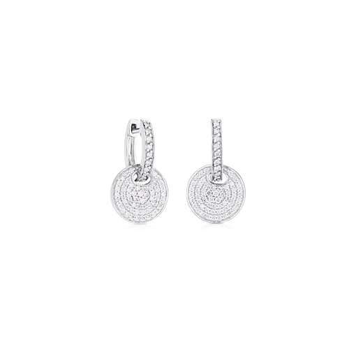 Pendientes aro TOUS Diamonds de Oro blanco  con Diamantes