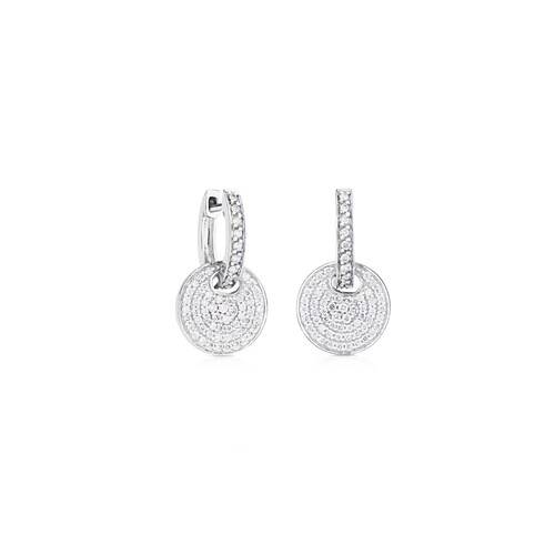 Pendientes aro TOUS Diamonds de Oro blanco  con Diamantes image number 0