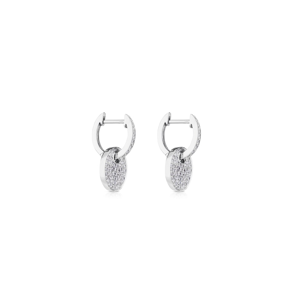 Pendientes aro TOUS Diamonds de Oro blanco  con Diamantes