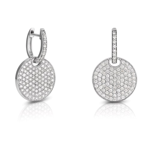 Pendientes Les Classiques de Oro blanco con Diamantes image number 0