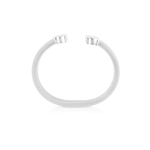 Silver Bangle TOUS Mesh Bear motifs 0,7x0,4cm