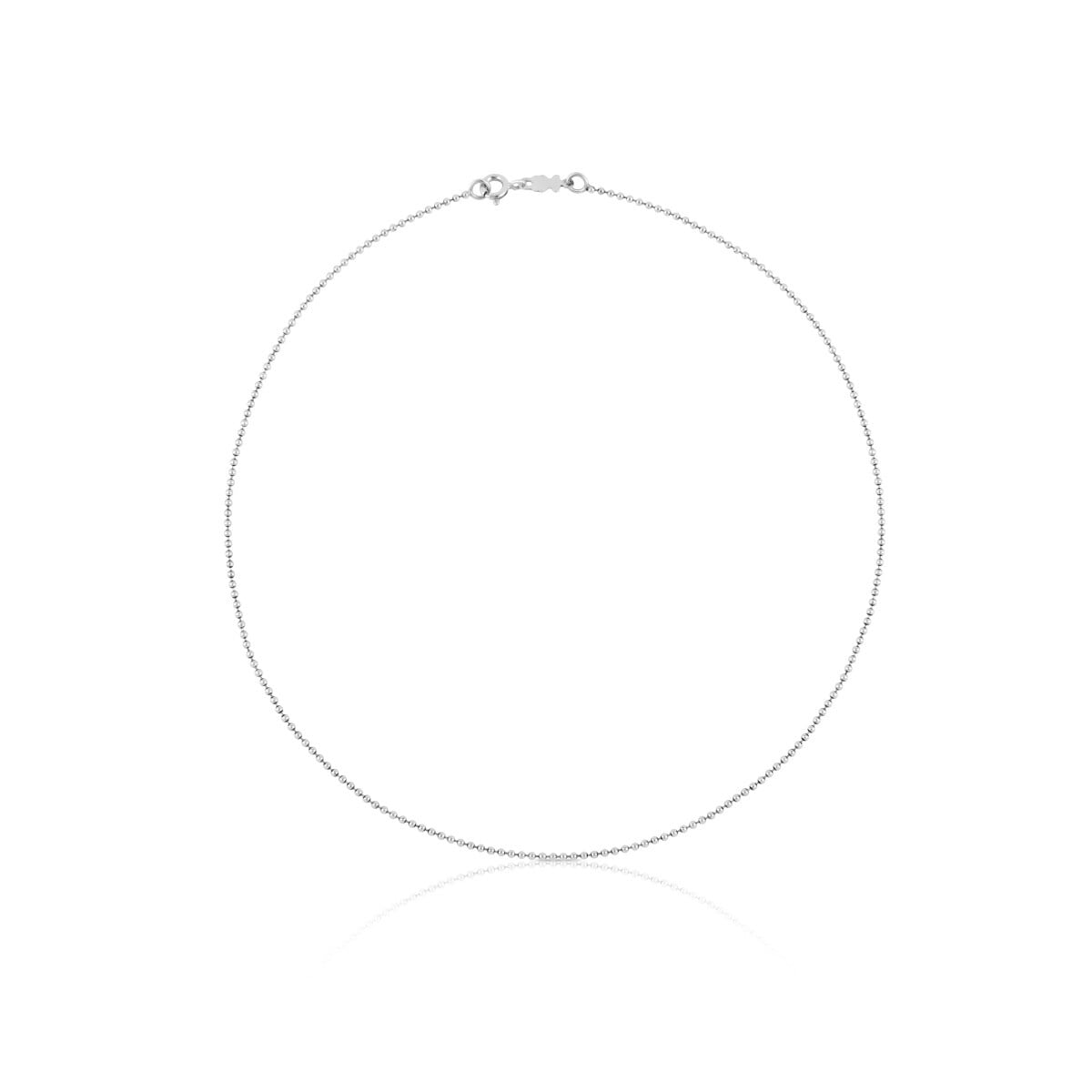 Silver Choker with 1,4 mm balls measuring 40 cm TOUS Chain
