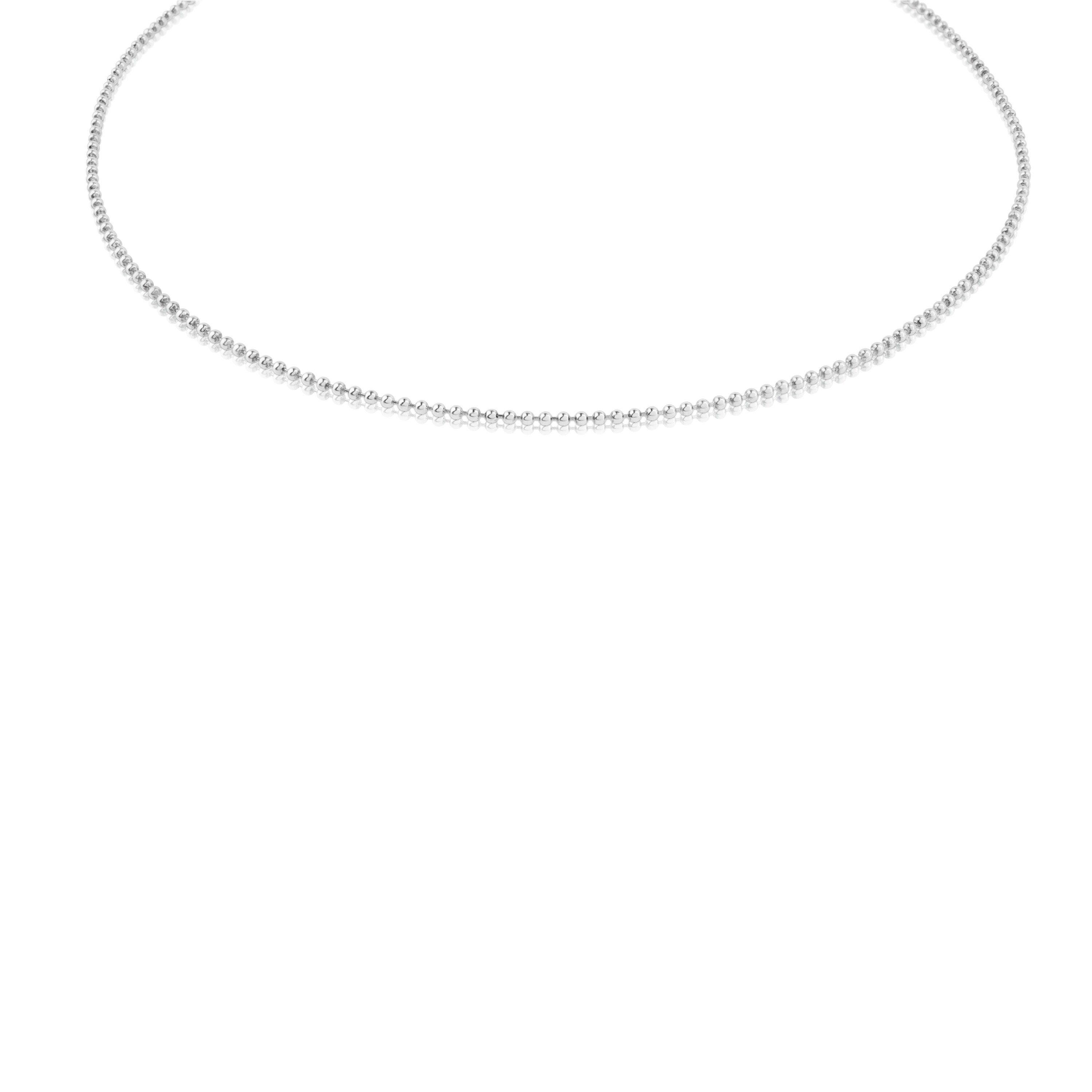 Gargantilla de plata con bolas de 1,4 mm, 40 cm TOUS Chain