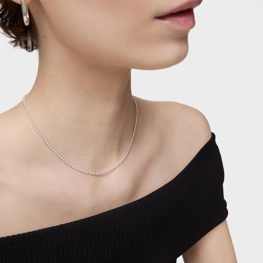 Gargantilla de plata con bolas medianas, 40 cm Chain Gargantilla de plata con bolas medianas, 40 cm Chain