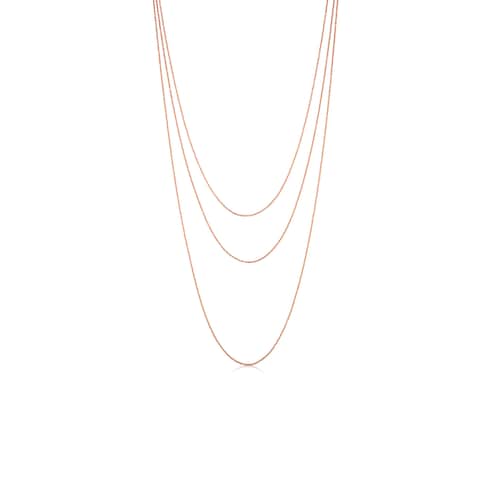 Pack de Gargantillas TOUS Chain con baño de oro rosa 18 kt sobre plata