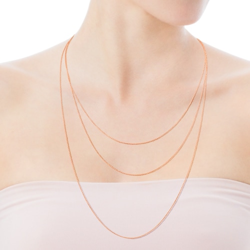 Pack de Gargantillas TOUS Chain con baño de oro rosa 18 kt sobre plata
