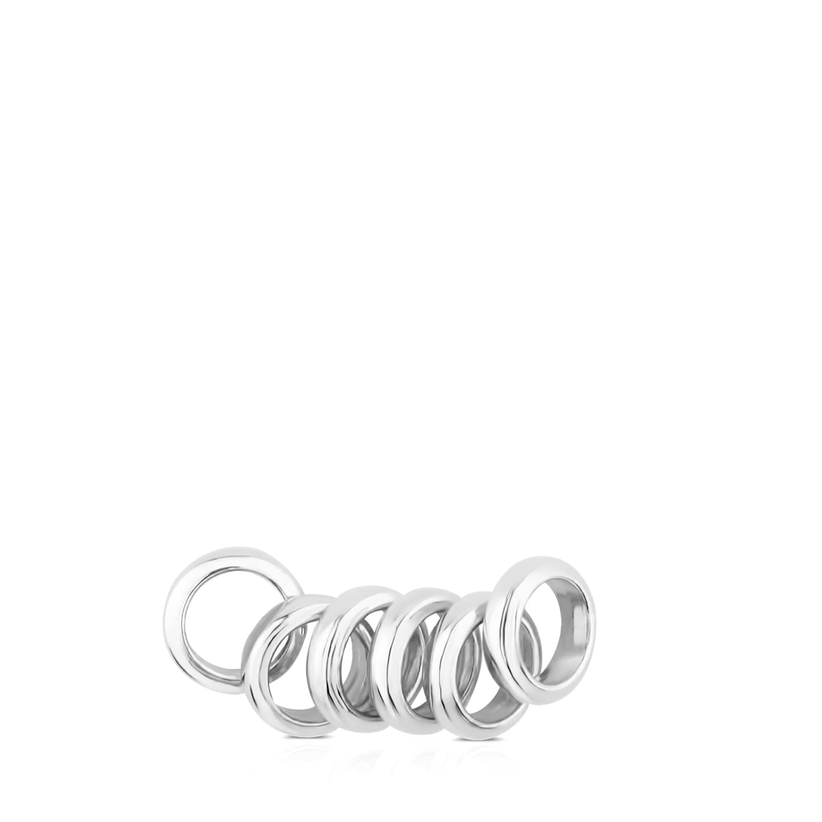 Pack of 6 Silver TOUS Chokers rings 