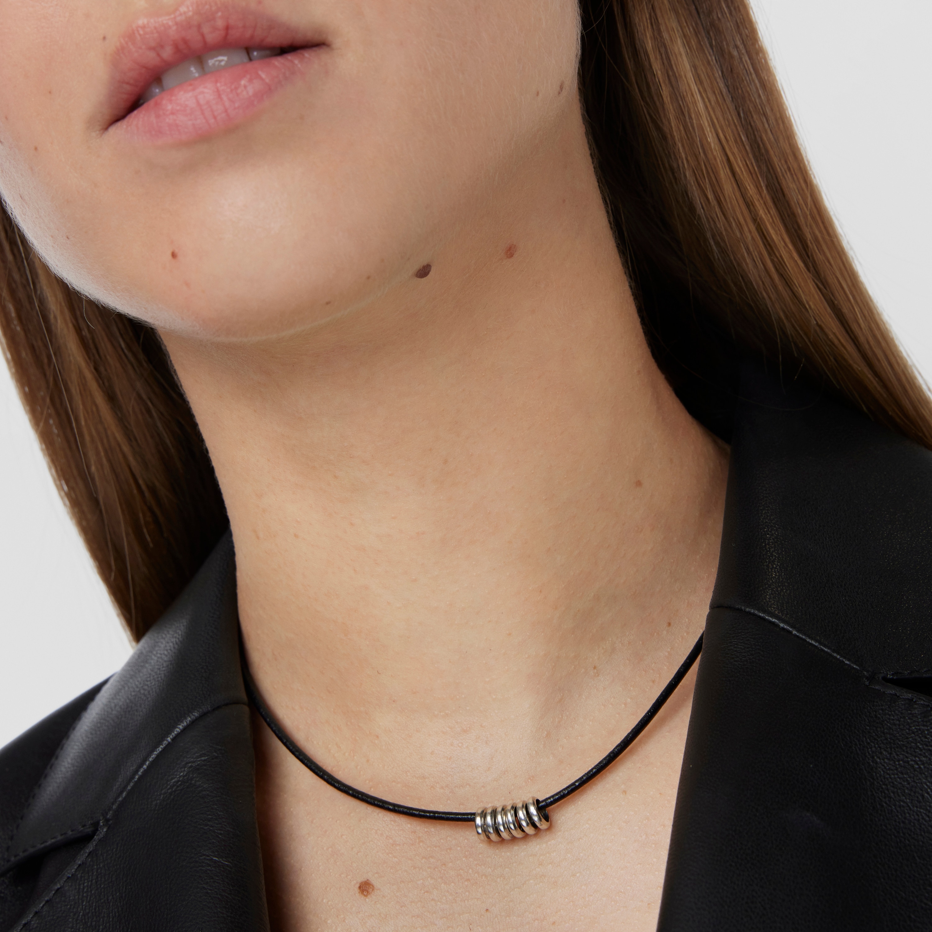 Pack of 6 Silver TOUS Chokers rings 