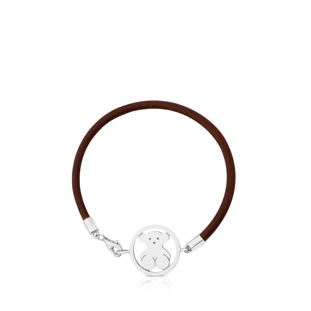 Pulsera Camille de Plata y Cuero