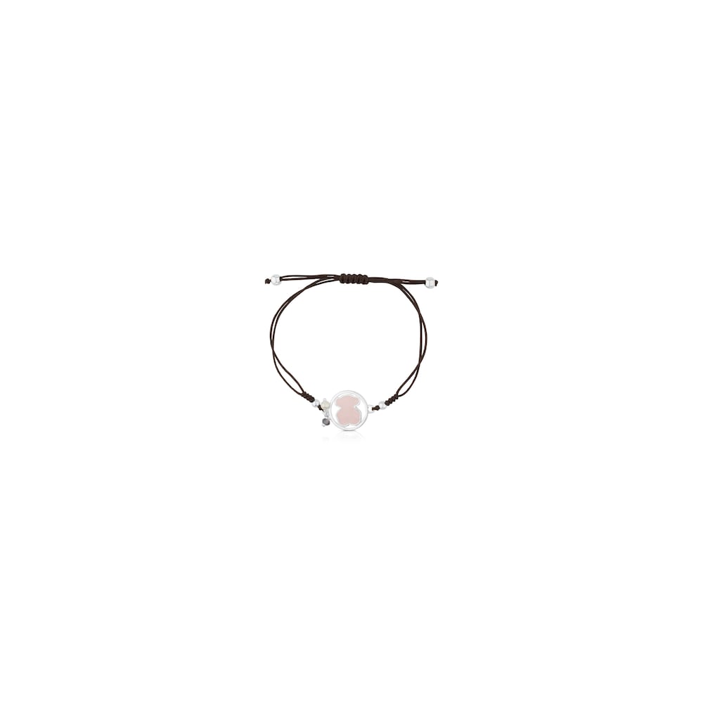 Silver Camille Bracelet with Rose Quartz, Iolite and Pearl