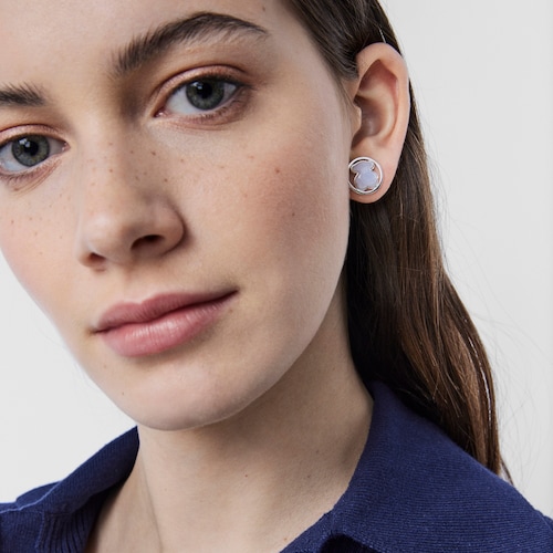 Arracades Camille de Plata amb Calced&ograve;nia