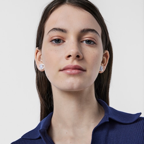 Arracades Camille de Plata amb Calced&ograve;nia