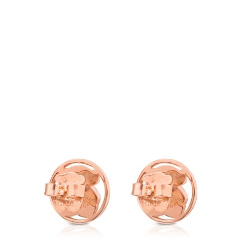 Rose Vermeil Silver Camille Earrings with Mother-of-Pearl