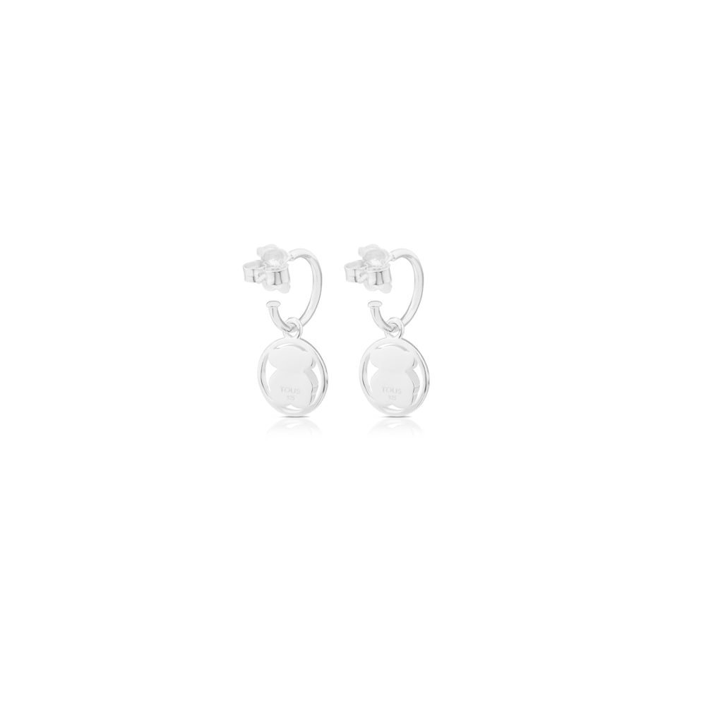 Aretes Camille de Plata con Cuarzo rosa