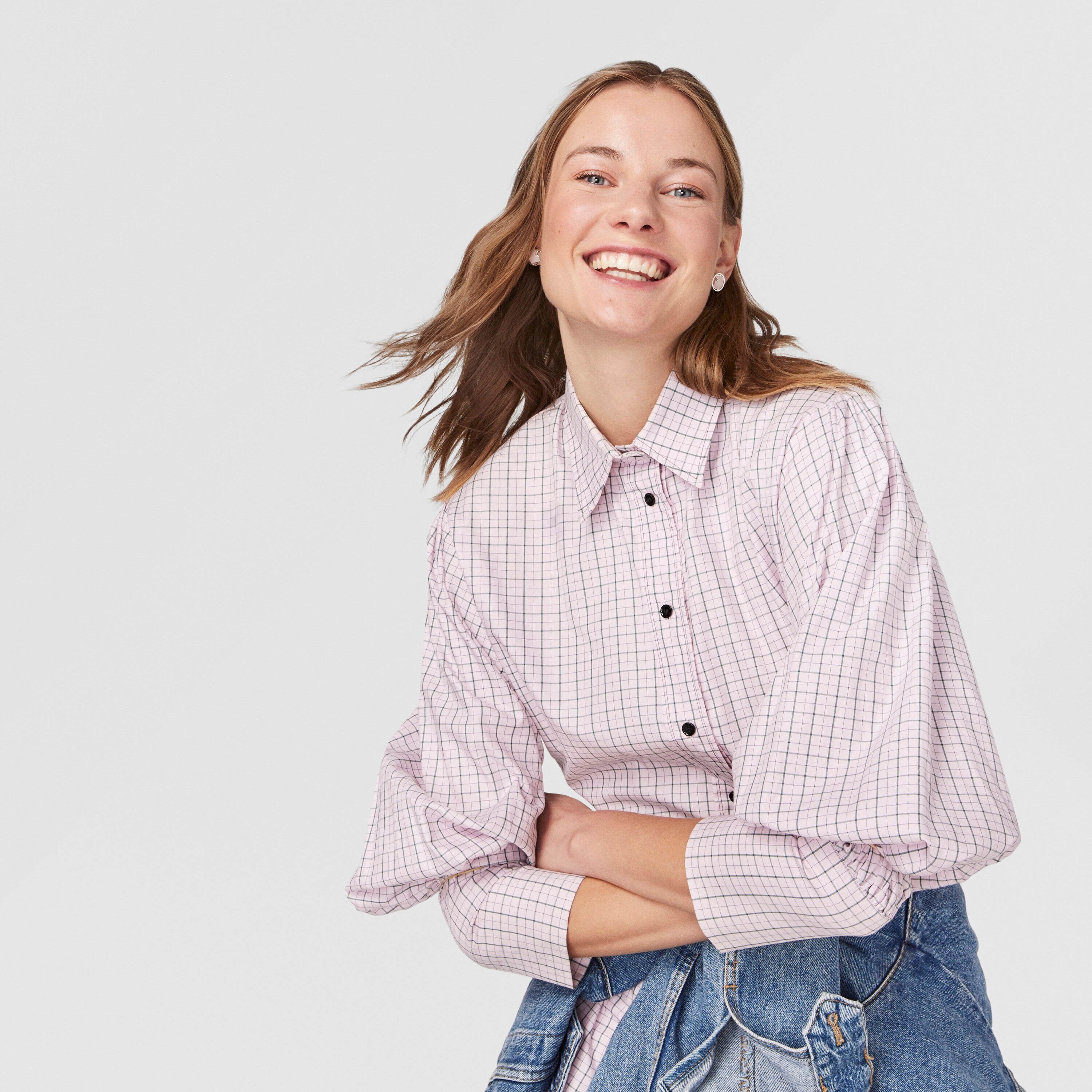 Silver Camille Earrings with Rose Quartz