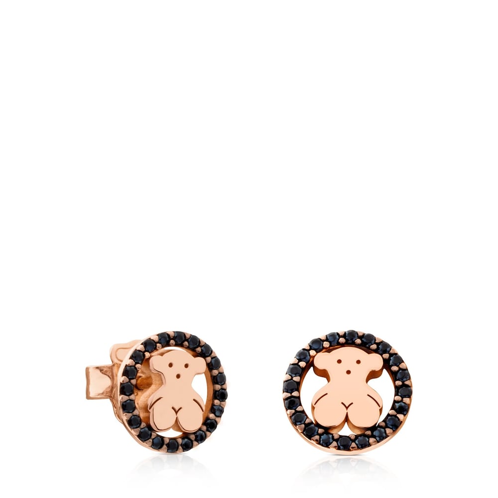 Pendientes Camille con baño de oro rosa 18 kt sobre plata y espinela Camille image number 0