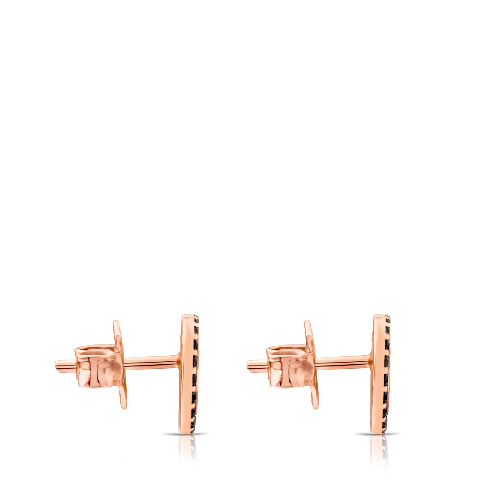 Rose Vermeil Silver TOUS Camille Earrings with Spinels Bear motif
