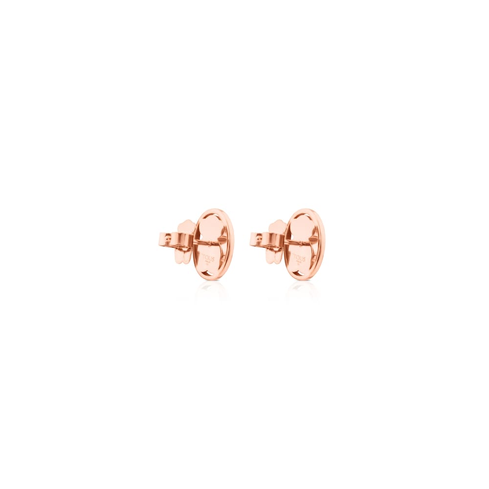 Rose Vermeil Silver Camille Earrings with Rhodonite