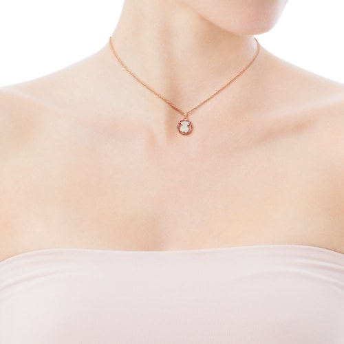 Camille - N&aacute;hrdeln&iacute;k Tous zo ružov&eacute;ho striebra Vermeil