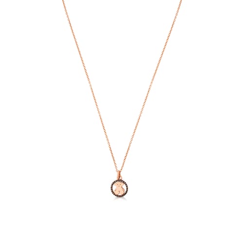 Rose Vermeil Silver Camille Necklace with Spinels