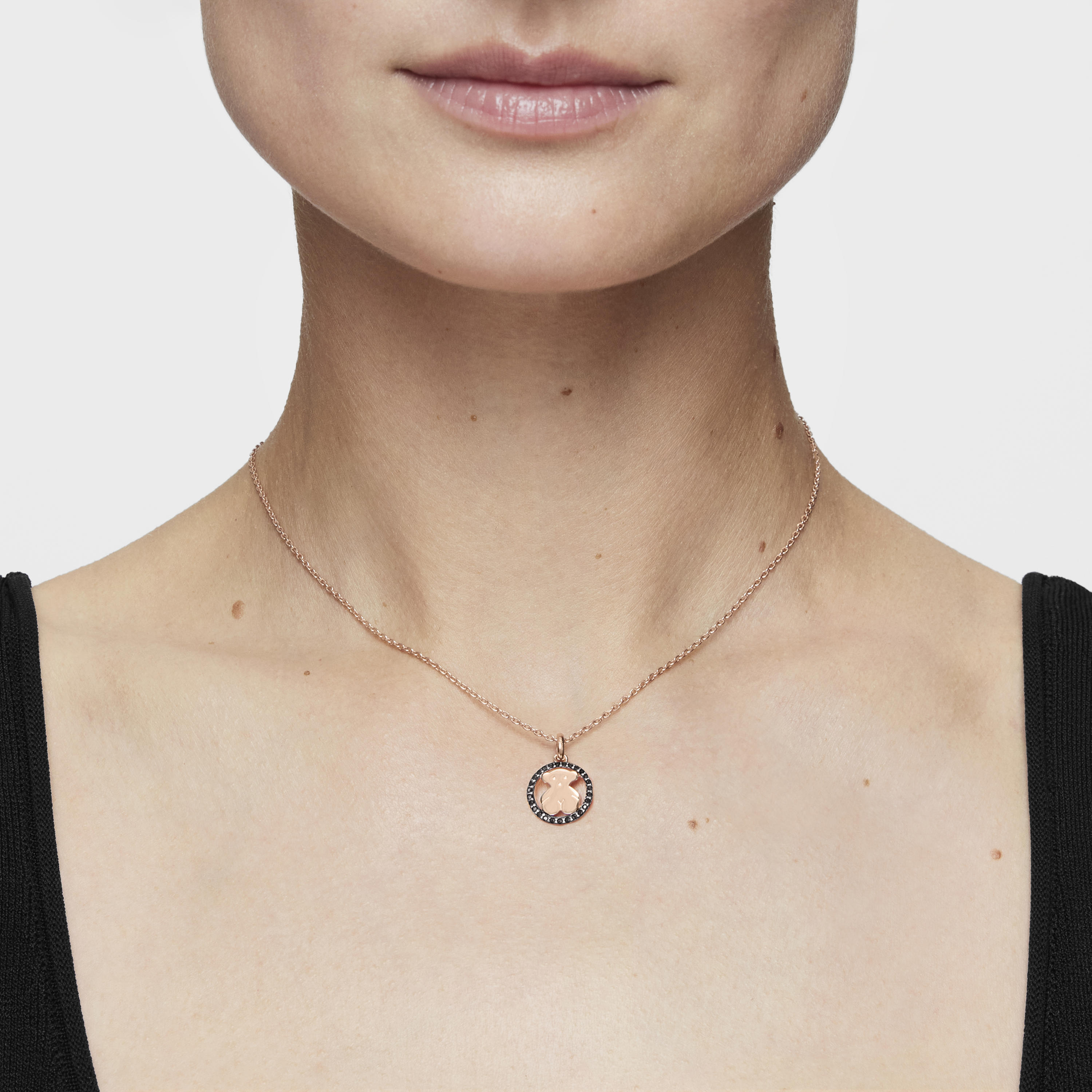 Rose Vermeil Silver Camille Necklace with Spinels