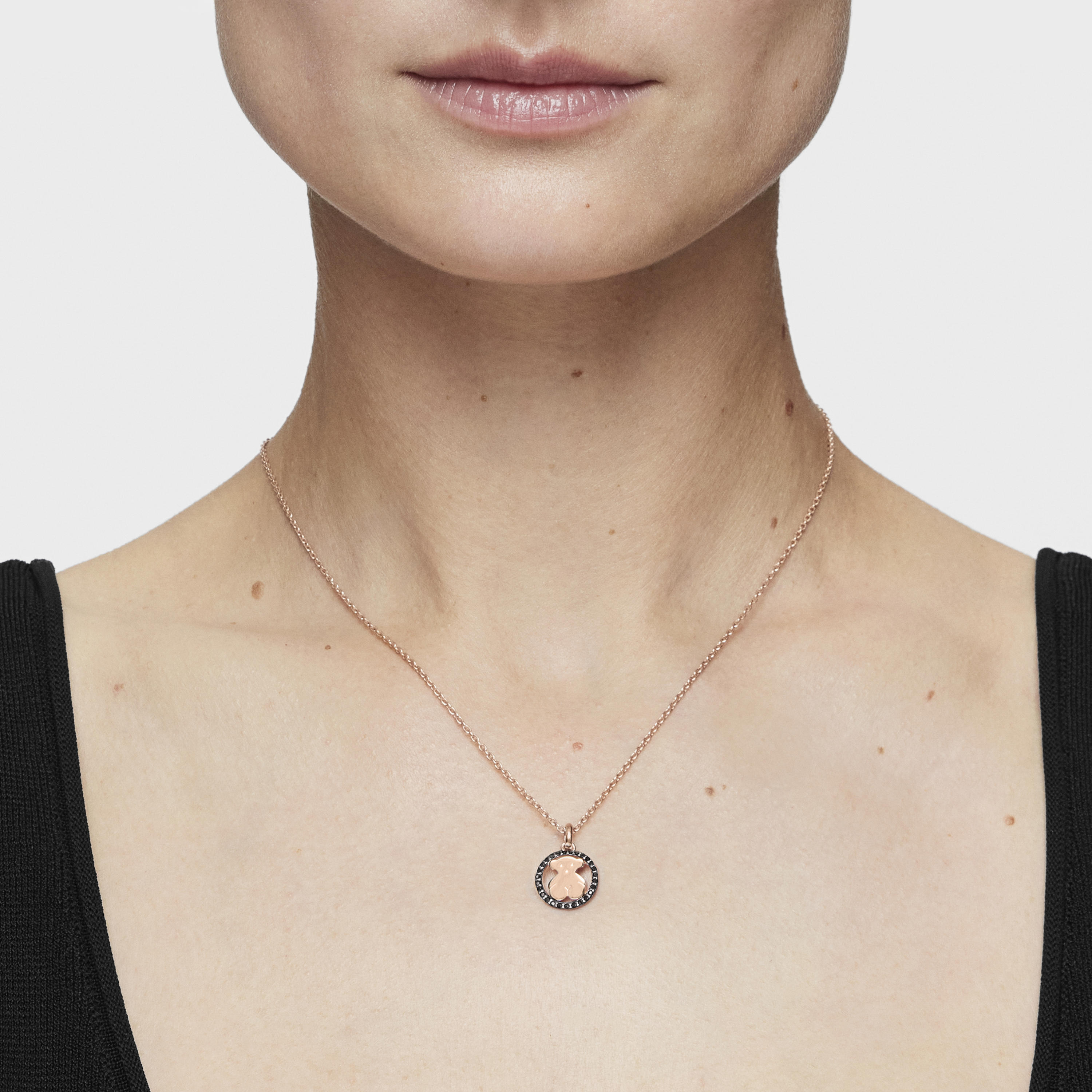Rose Vermeil Silver Camille Necklace with Spinels
