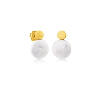 Alecia Earrings in Gold with Pearl
