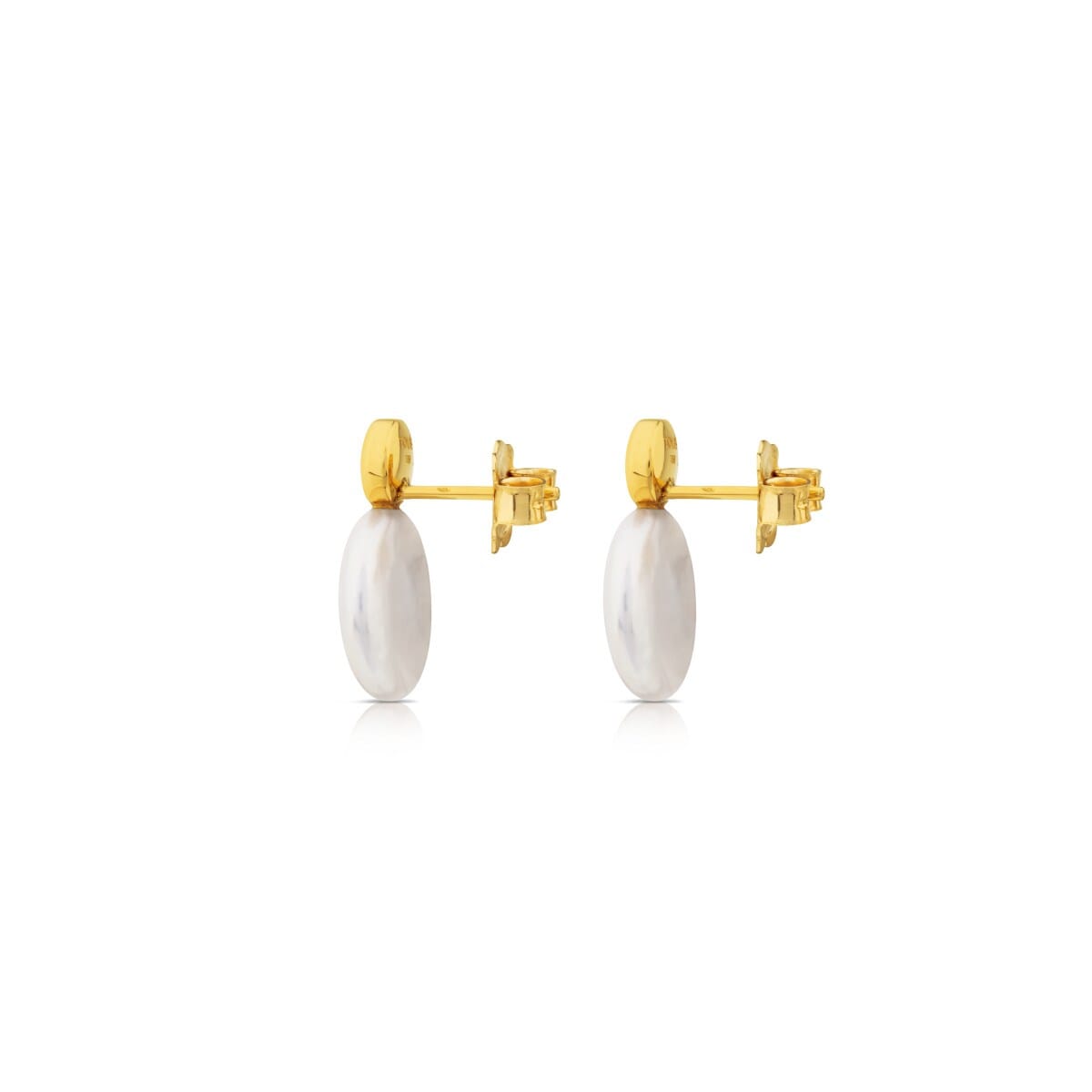 Alecia Earrings in Gold with Pearl
