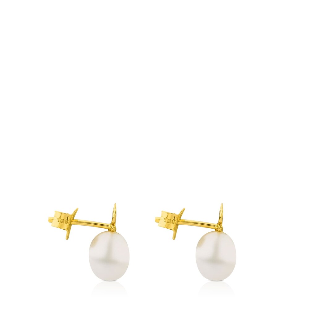 Pendientes Bera Mariposa de Oro con Perla