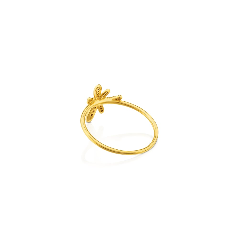 Anillo Bear de Oro con Diamantes