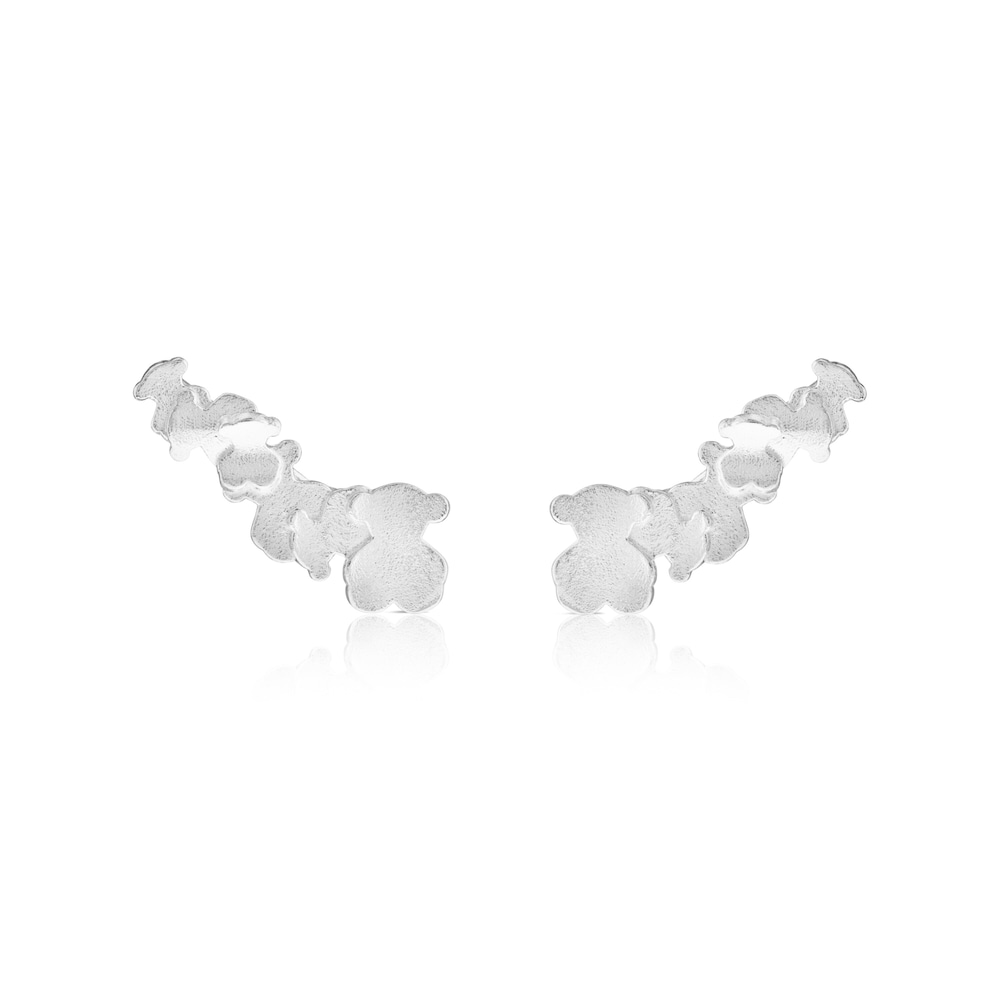 Pendientes de plata motivo oso 2,3cm. Hill