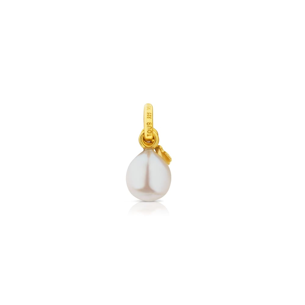 Vermeil Silver Tiny Pendant with Pearl