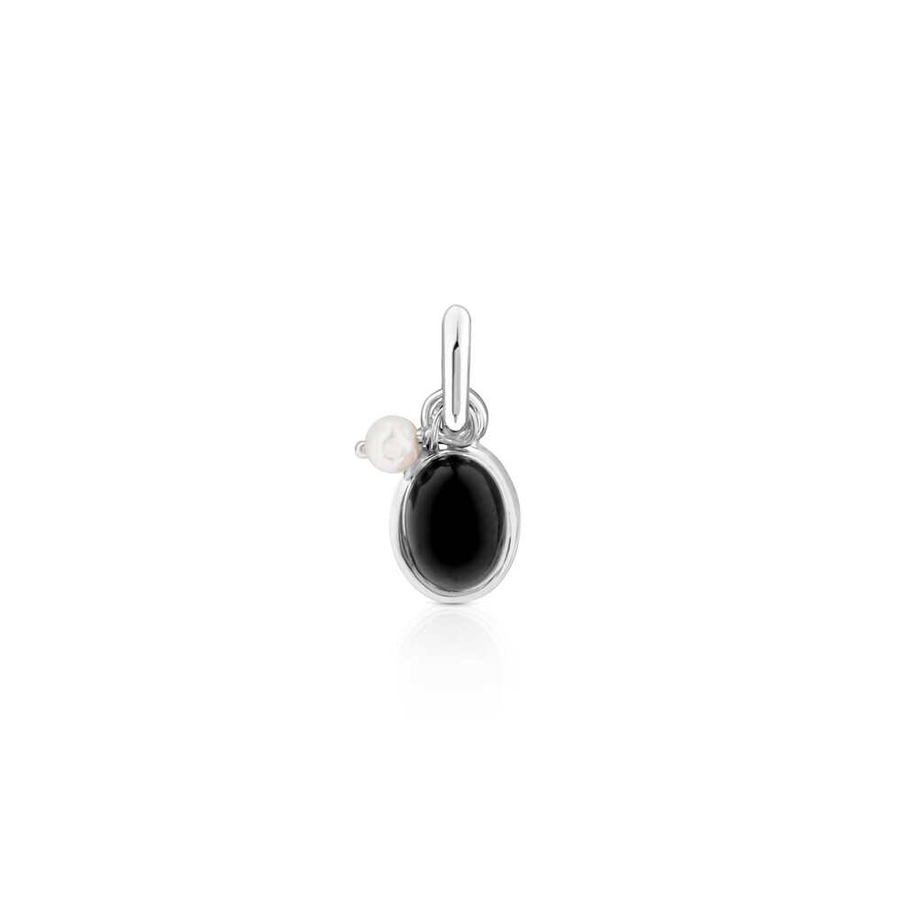 Colgante Tiny de Plata con &Oacute;nix y Perla