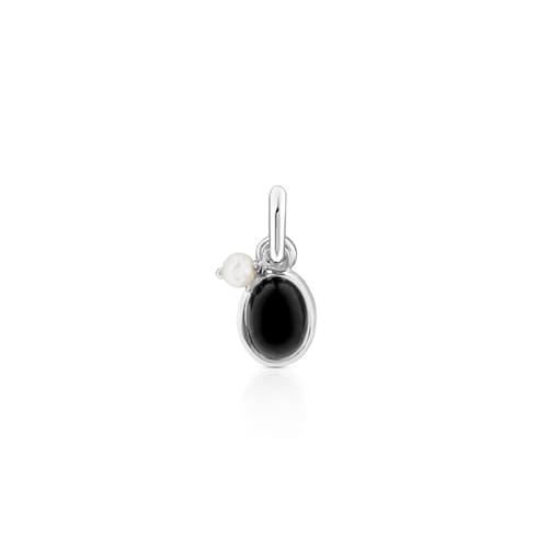 Colgante Tiny de Plata con &Oacute;nix y Perla
