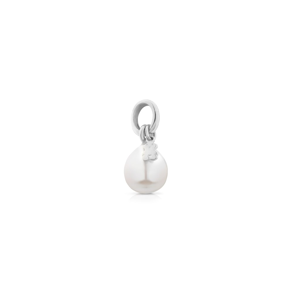 Silver Tiny Pendant with Pearl