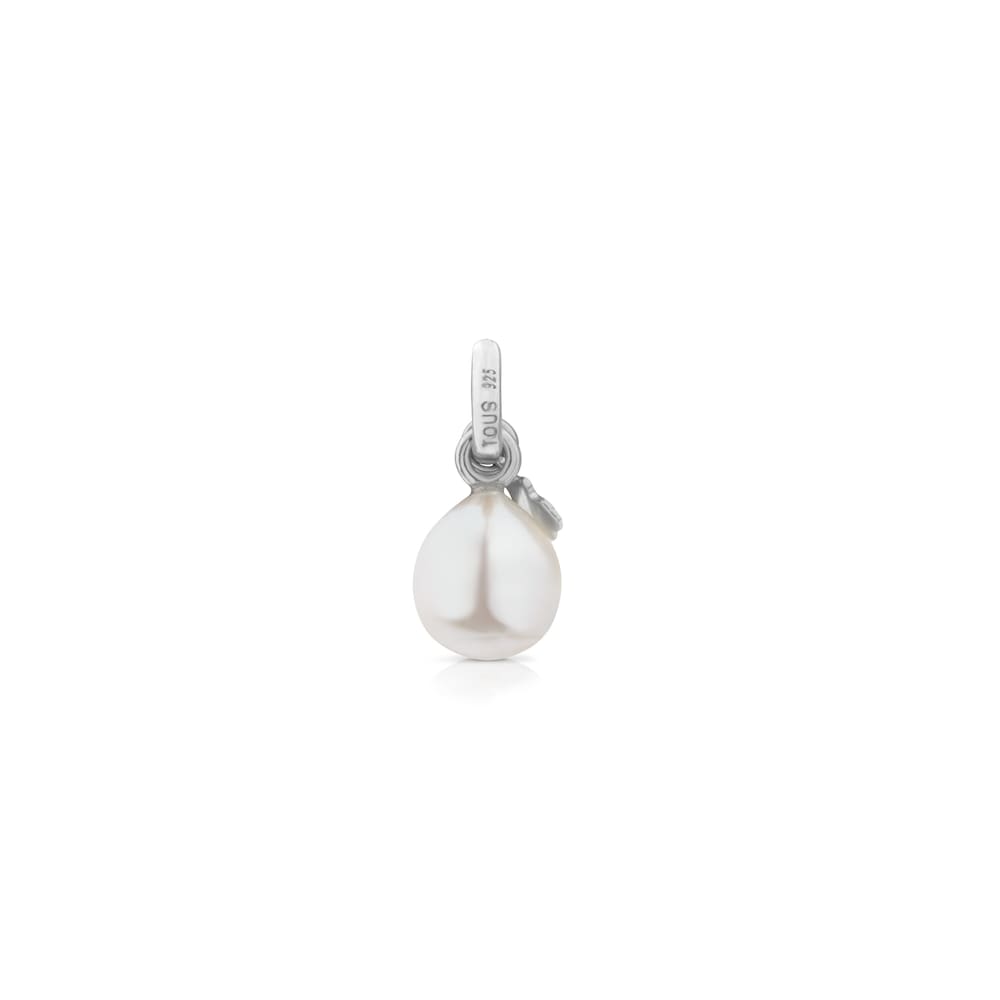 Silver Tiny Pendant with Pearl
