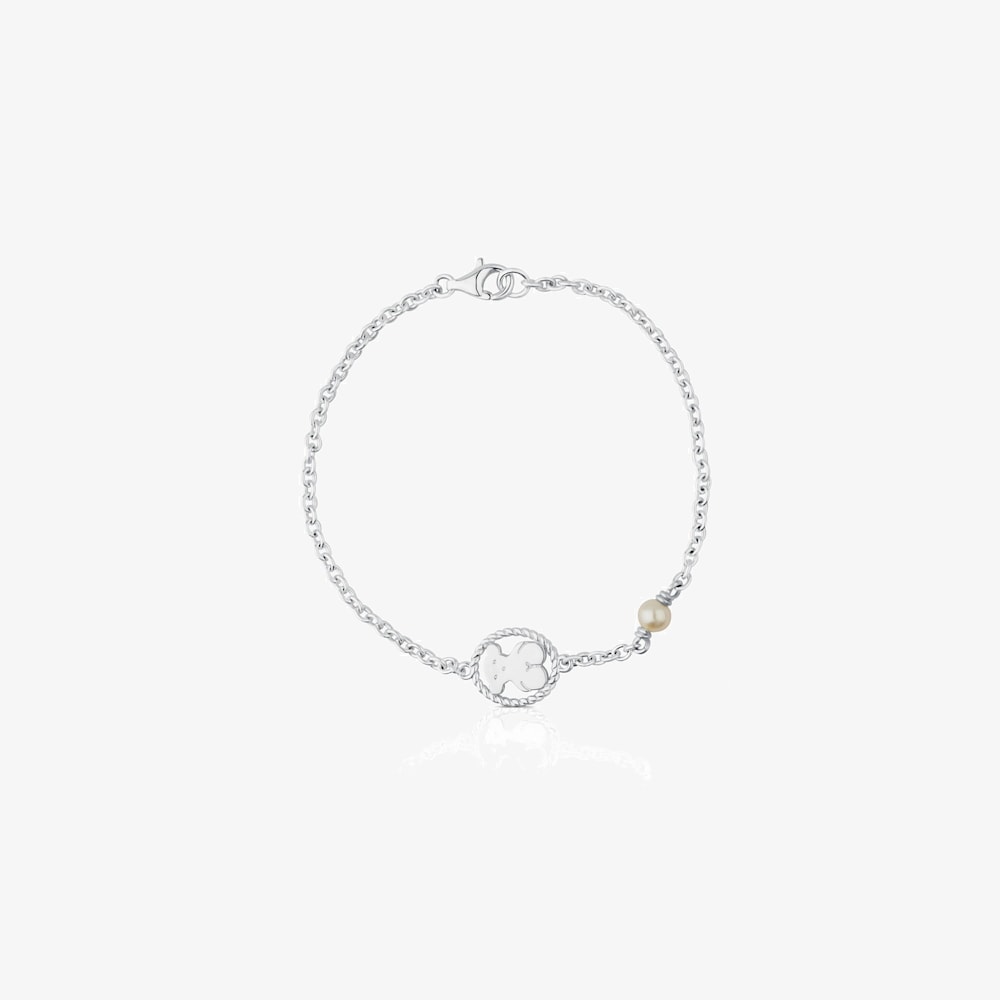 Pulsera de plata con perla cultivada Camee