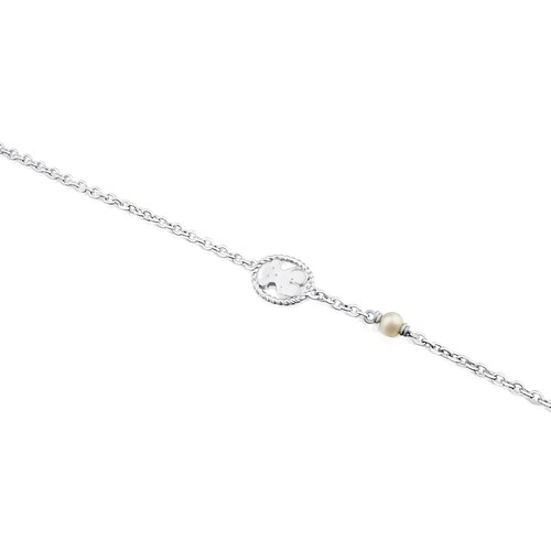 Pulsera Camee de Plata con Perla