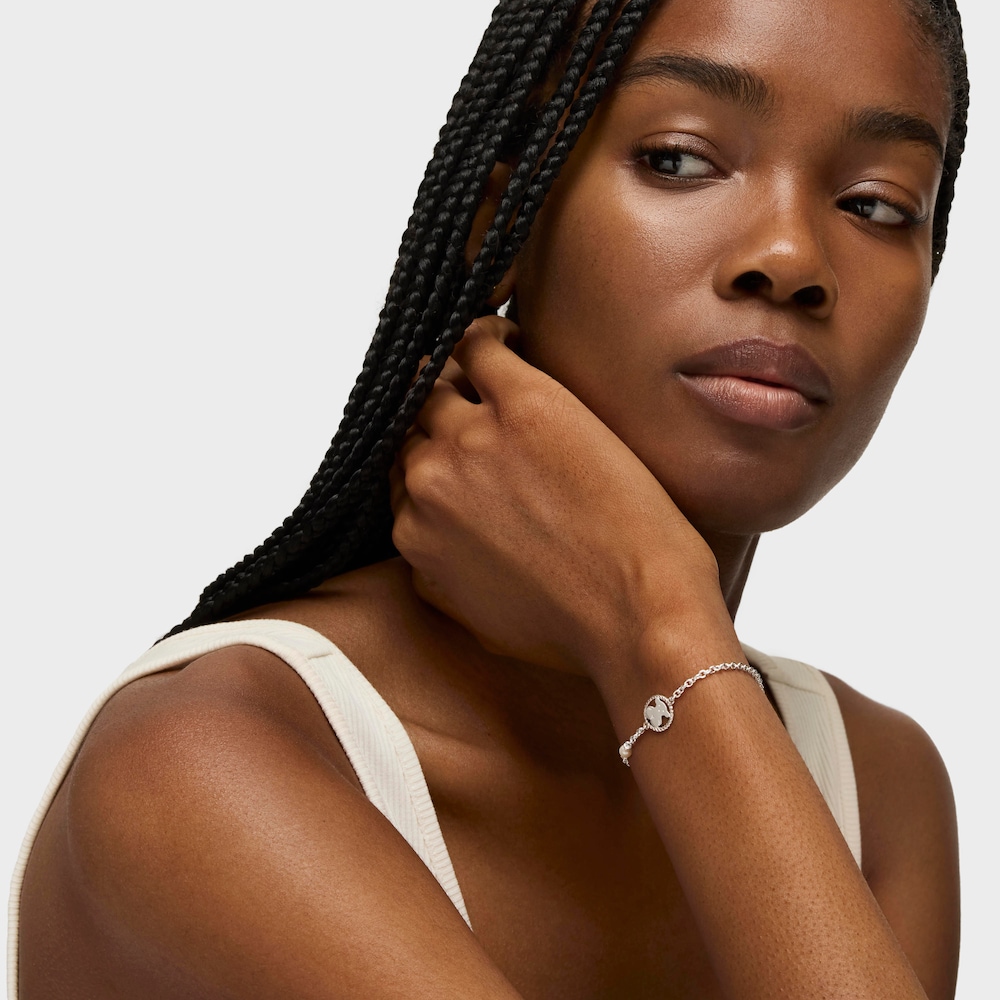 Pulsera de plata con perla cultivada Camee