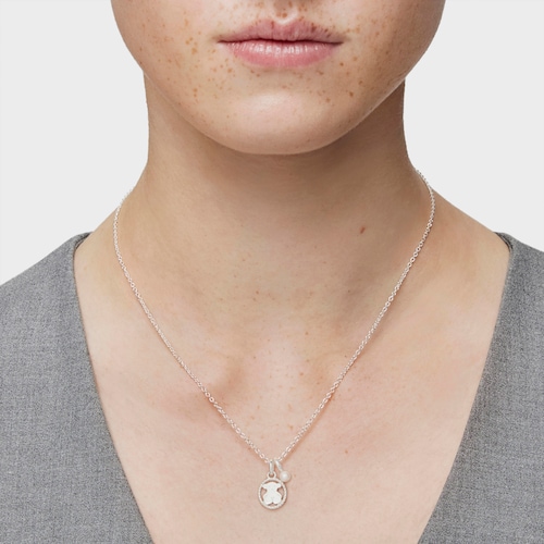 Collar de plata con perla cultivada Camee