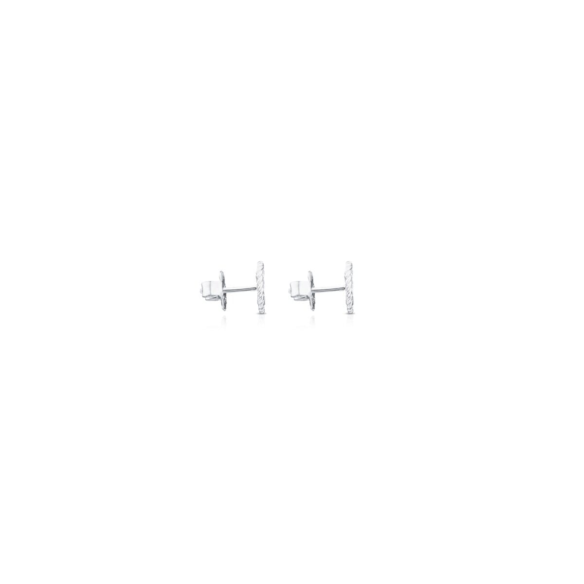 Silver Camee Earrings