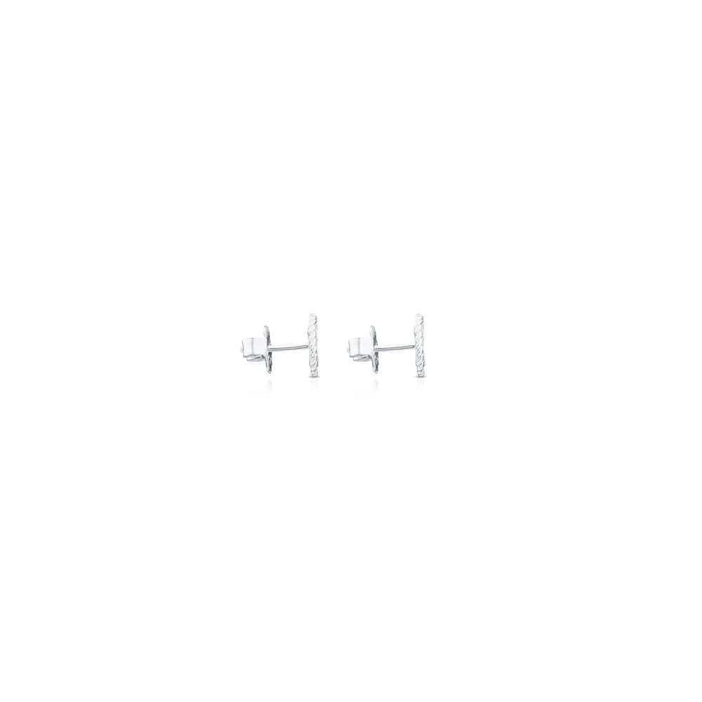 Silver Camee Earrings