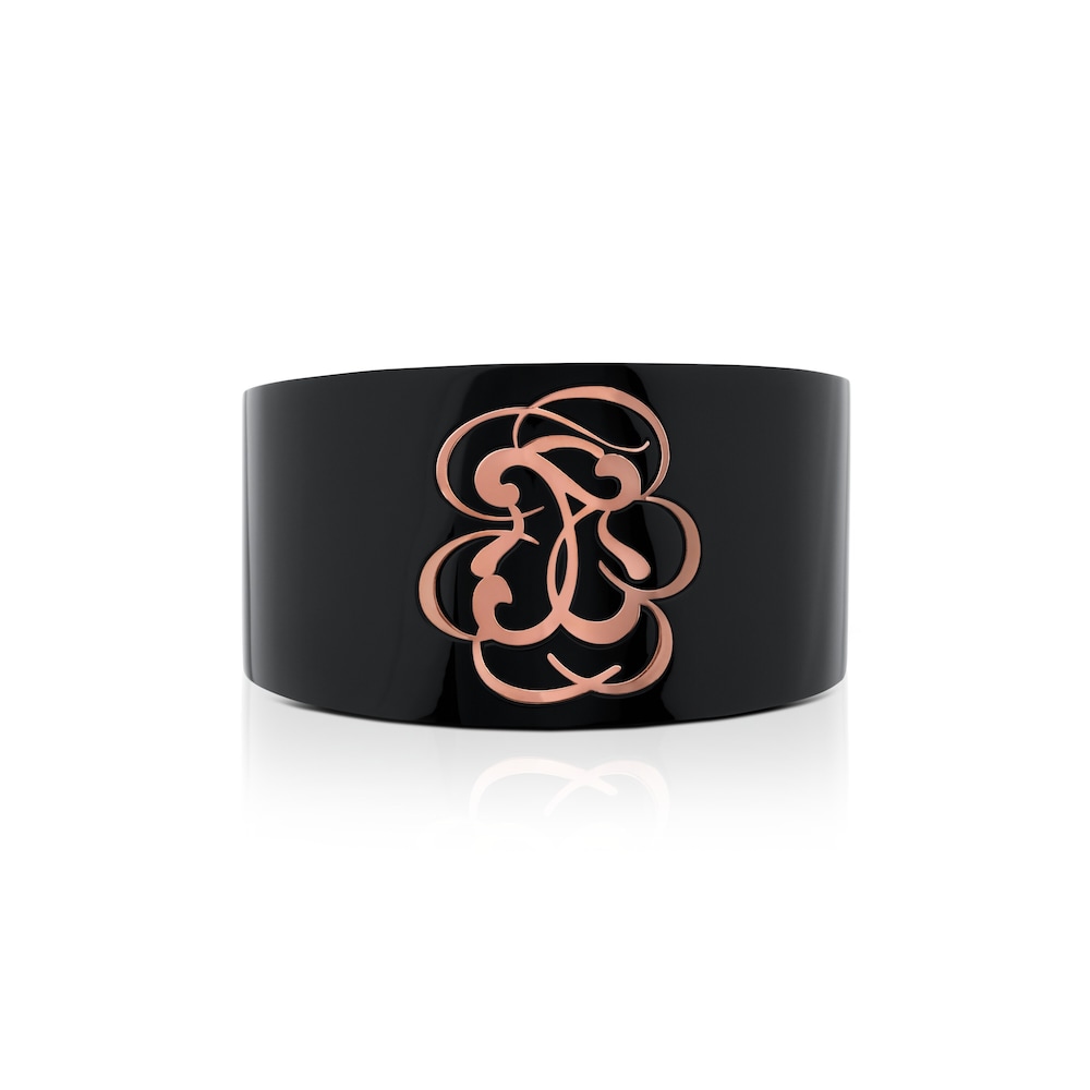 Pulsera Rubric con ba&ntilde;o de oro rosa 18 kt sobre plata y resina