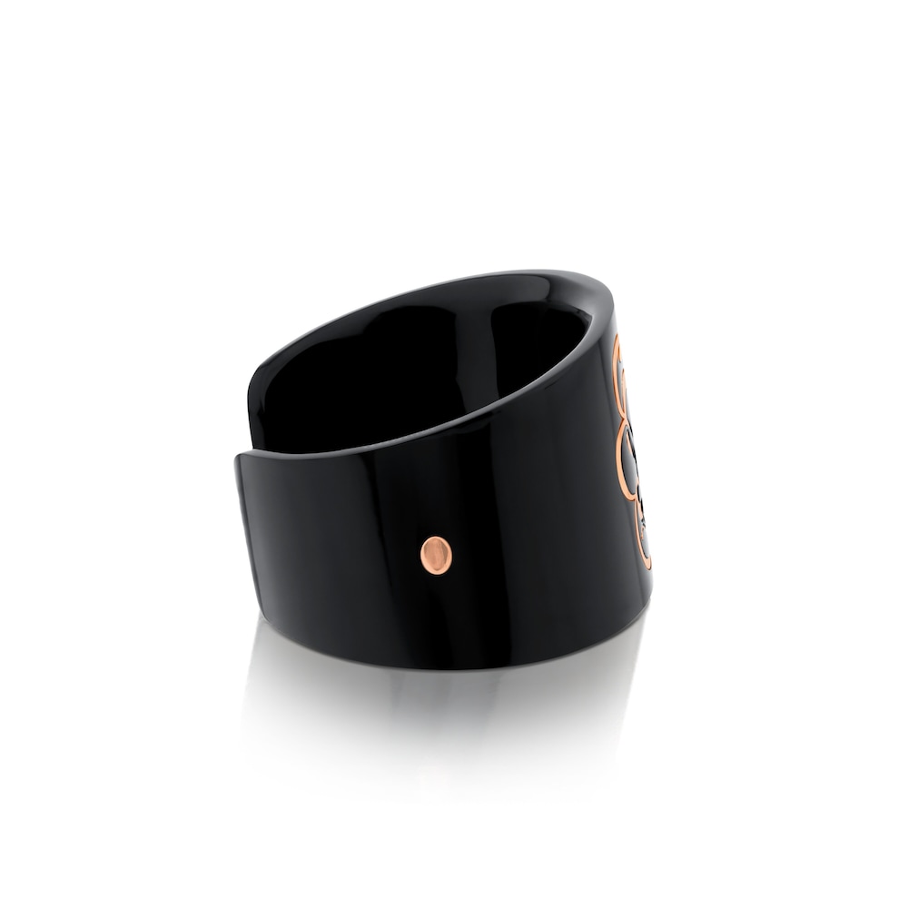 Pulsera Rubric con ba&ntilde;o de oro rosa 18 kt sobre plata y resina