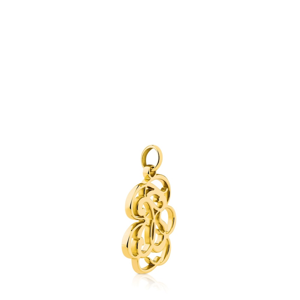 18K Solid Gold Rubric Pendant