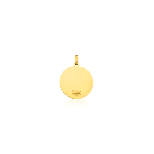Vermeil Silver Rubric Pendant
