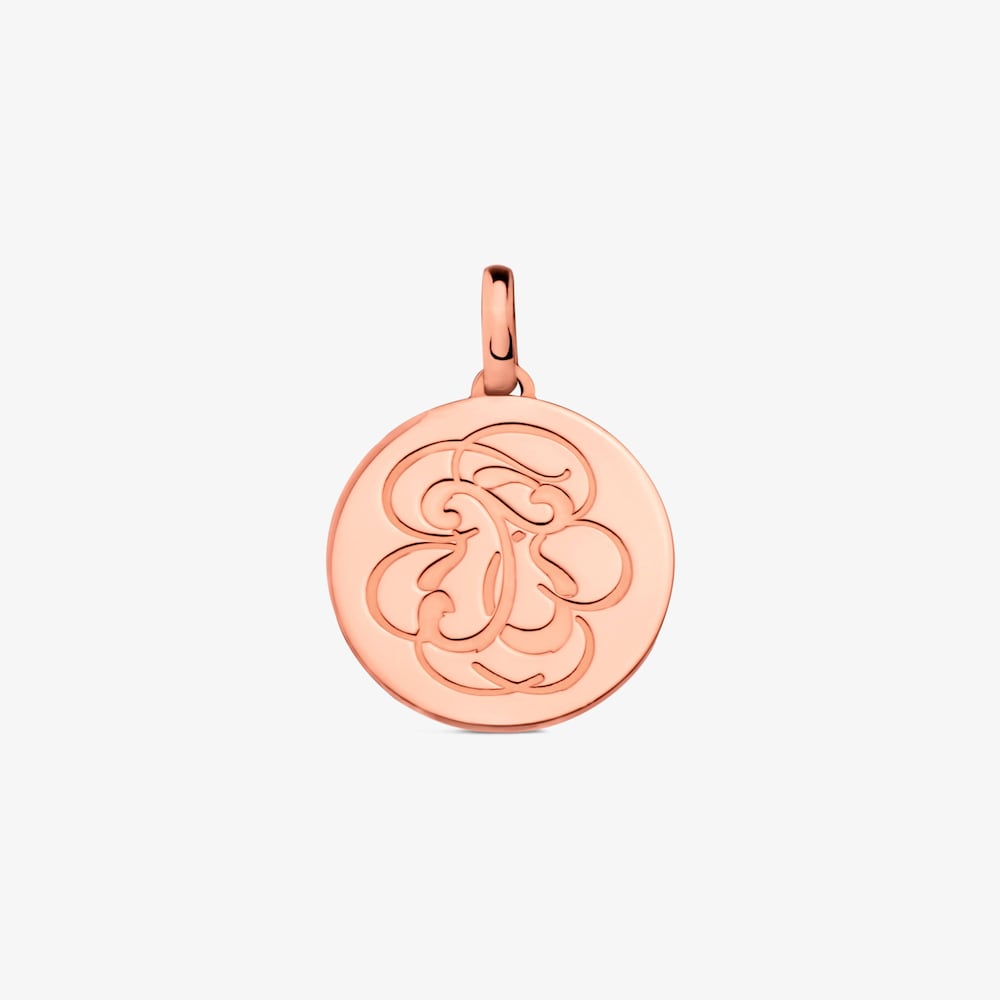Rose 18K gold vermeil Rubric Pendant